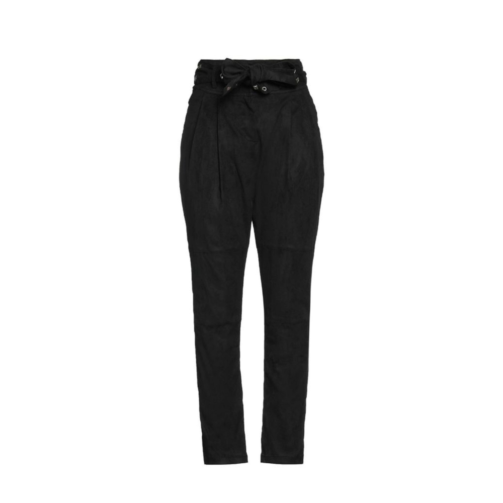 Philosophy di Lorenzo Serafini Black Suede Pants Size 4